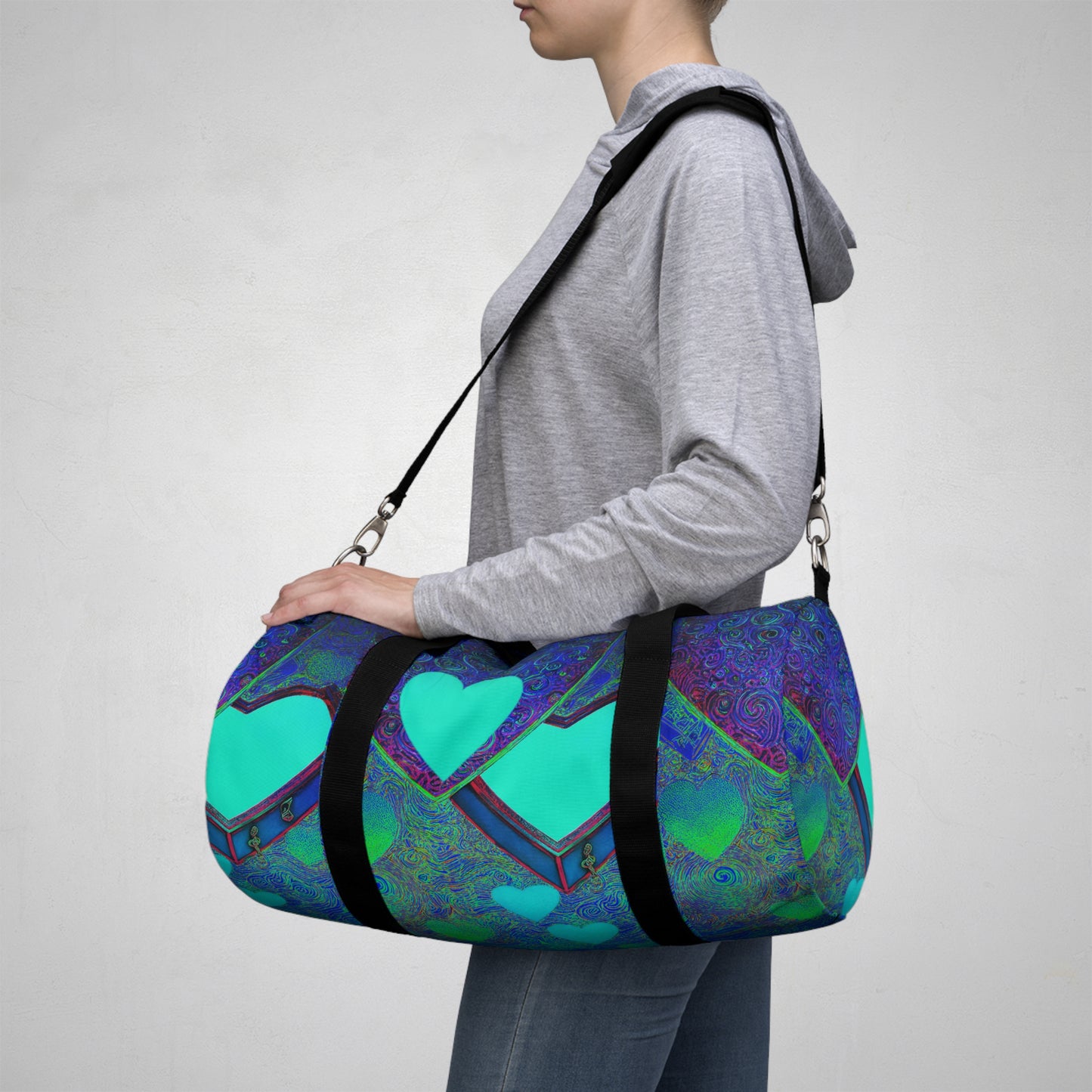 Duffel Bag: BALEIJO Sea of Hearts Collection