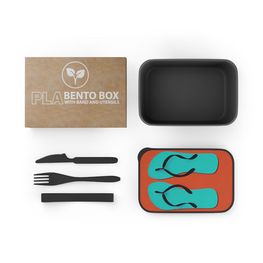PLA Bento Box with Band and Utensils: BALEIJO Toes Out Collection