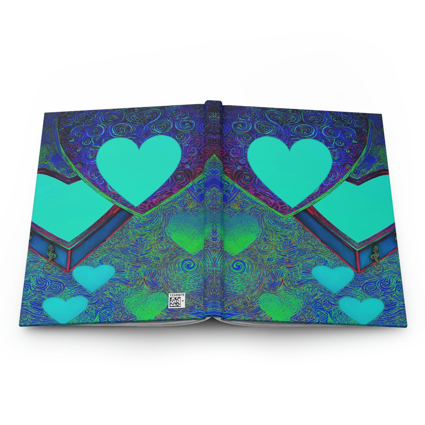 Hardcover Travel Journal Matte: BALEIJO Sea of Hearts Collection