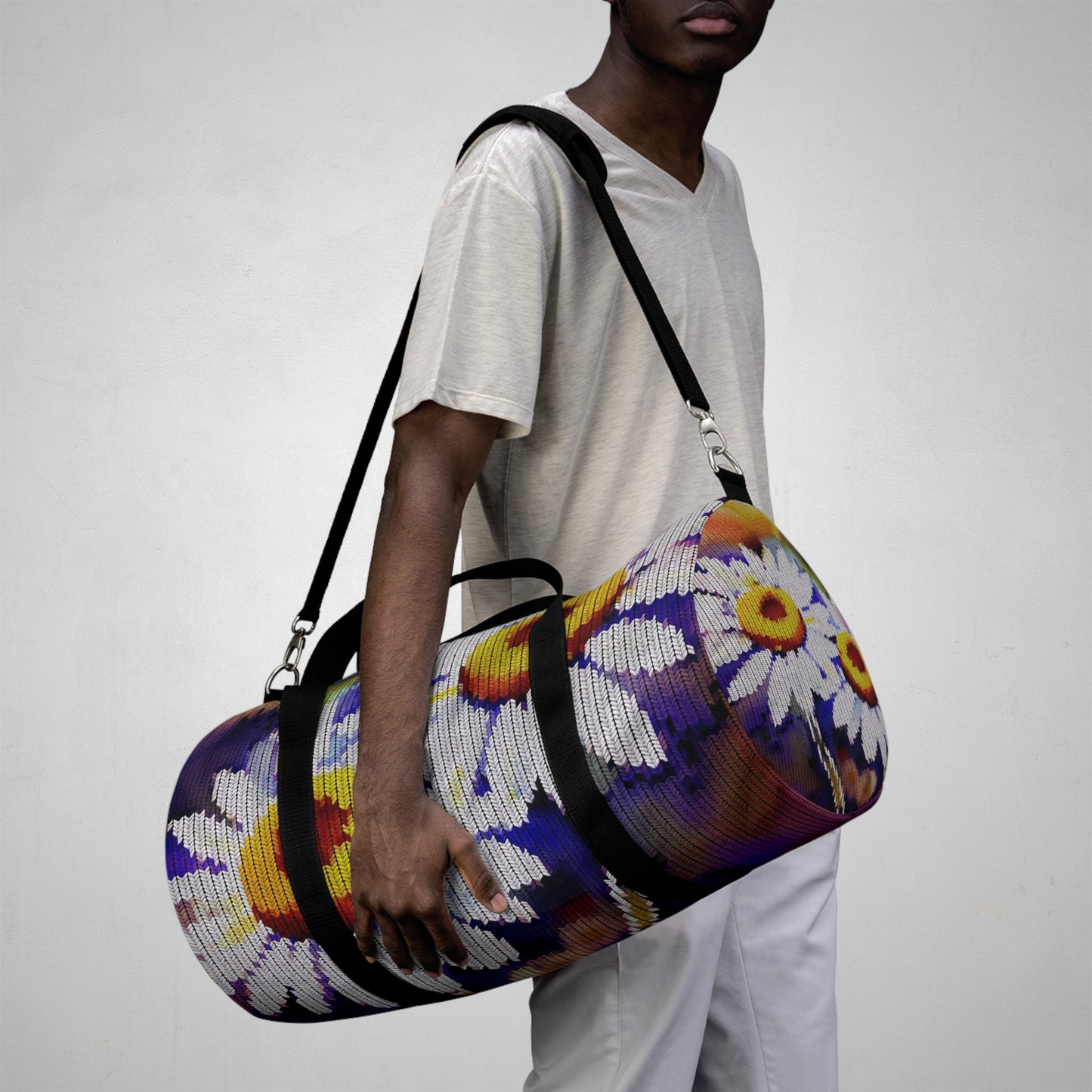 Duffel Bag: BALEIJO Knitastic Daisies Collection 01