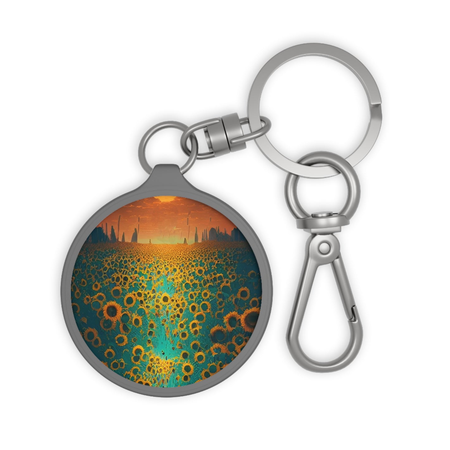 Keyring Tag: BALEIJO Walk Among the Sunflowers Collection