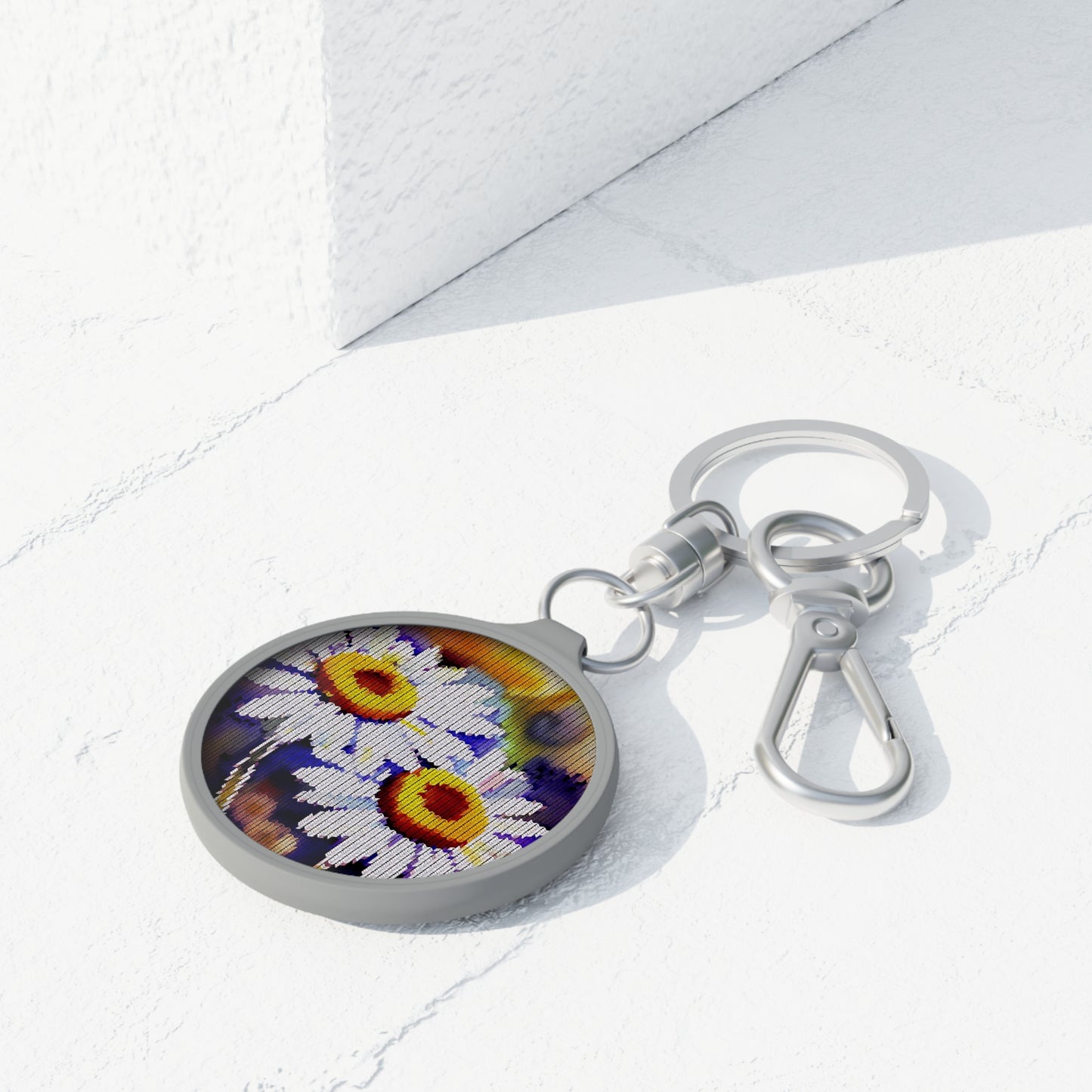 Keyring Tag: BALEIJO Knitastic Daisies Collection 01