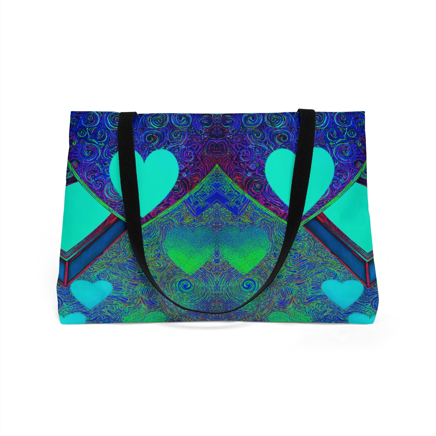 Weekender Tote Bag: BALEIJO Sea of Hearts Collection