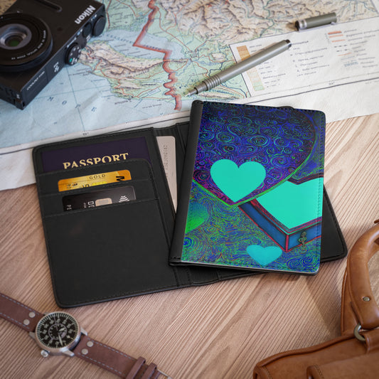 Passport Cover: BALEIJO Sea of Hearts Collection