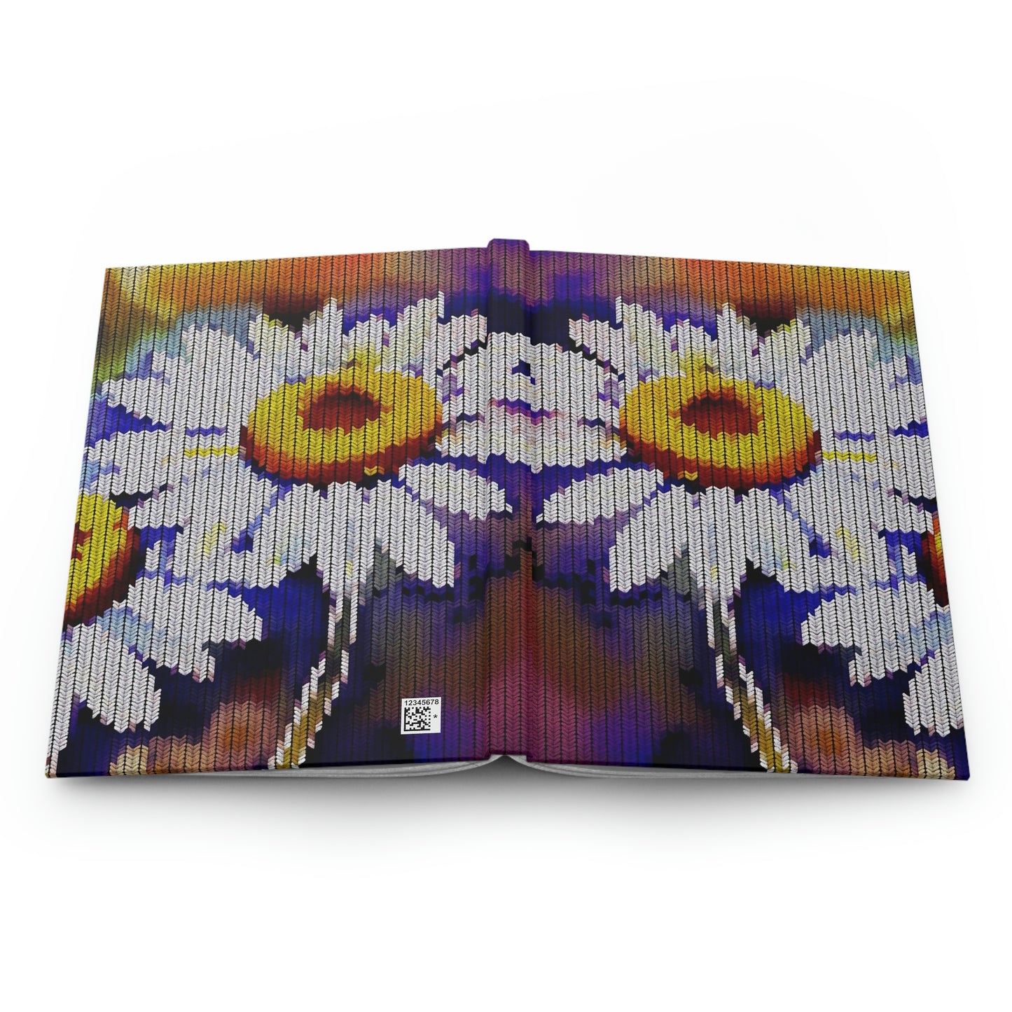 Hardcover Travel Journal Matte: BALEIJO Knitastic Daisies Collection 01