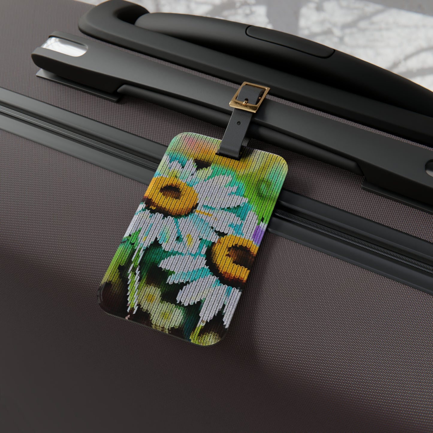 Luggage Tag ID: BALEIJO Knitastic Daisies Collection 02