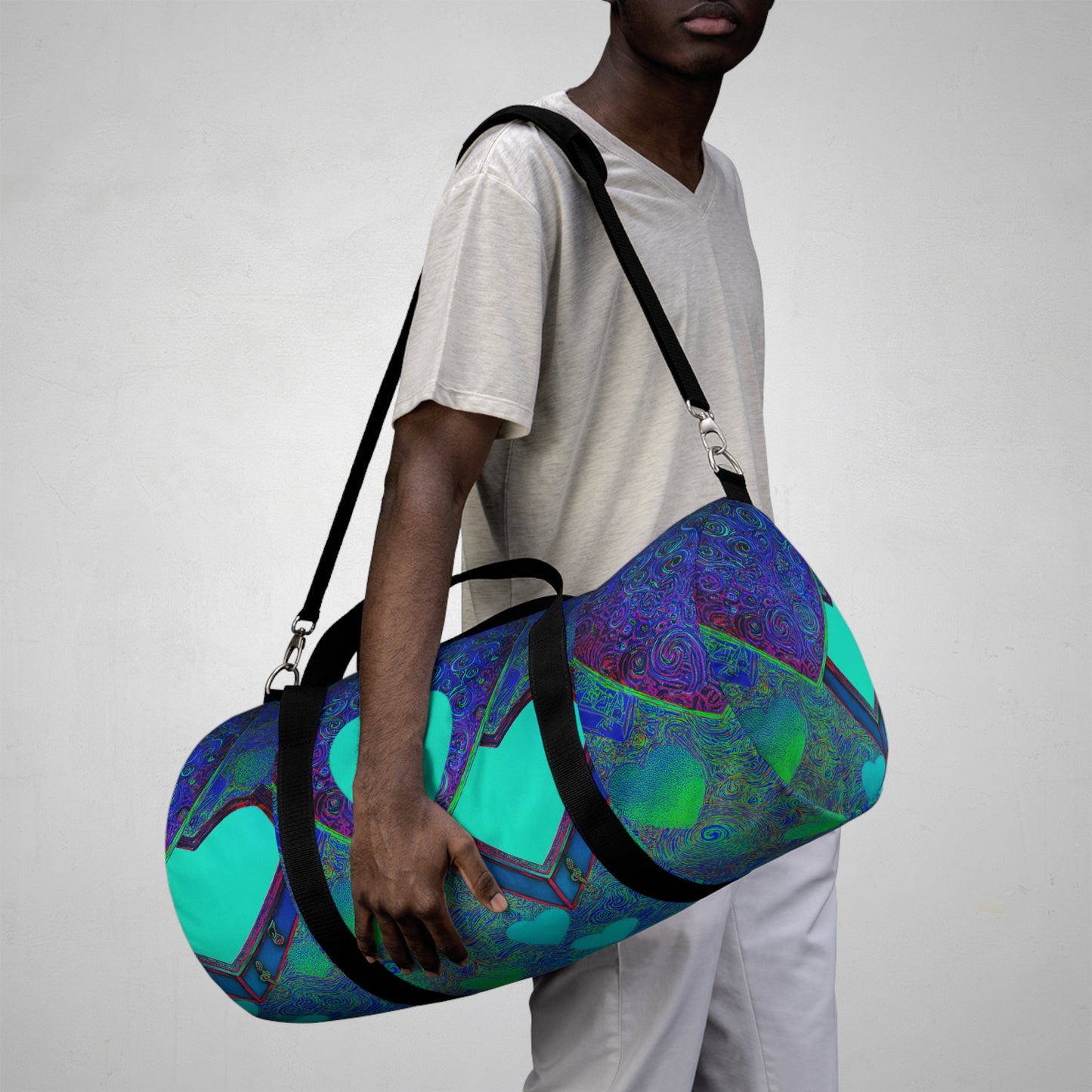 Duffel Bag: BALEIJO Sea of Hearts Collection