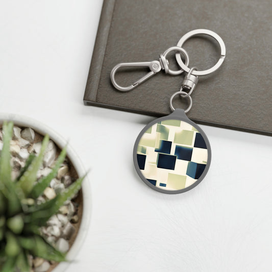 Keyring Tag: BALEIJO Block Pattern Collection 02