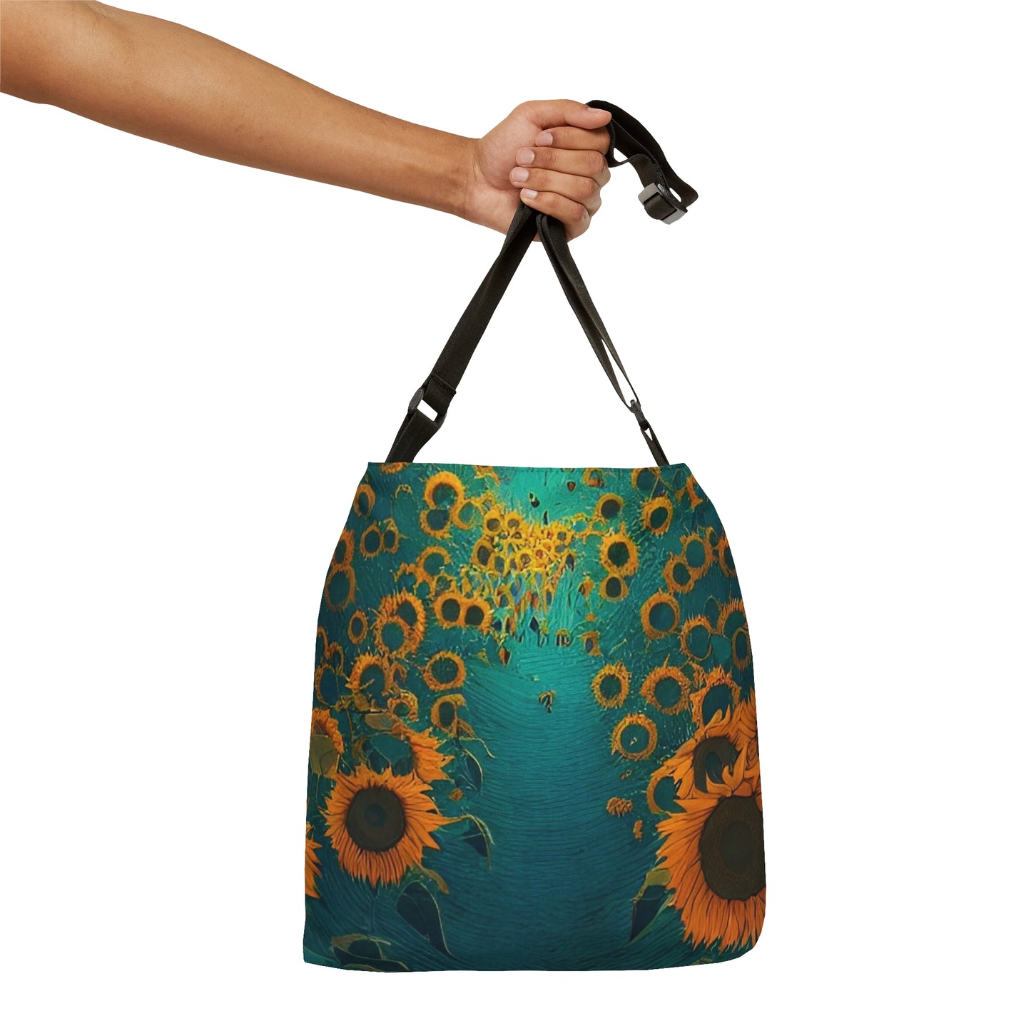 Gym Tote Bag: BALEIJO Walk Among the Sunflowers Collection