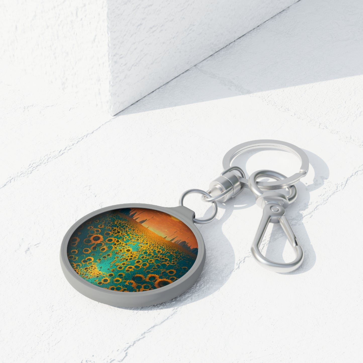 Keyring Tag: BALEIJO Walk Among the Sunflowers Collection