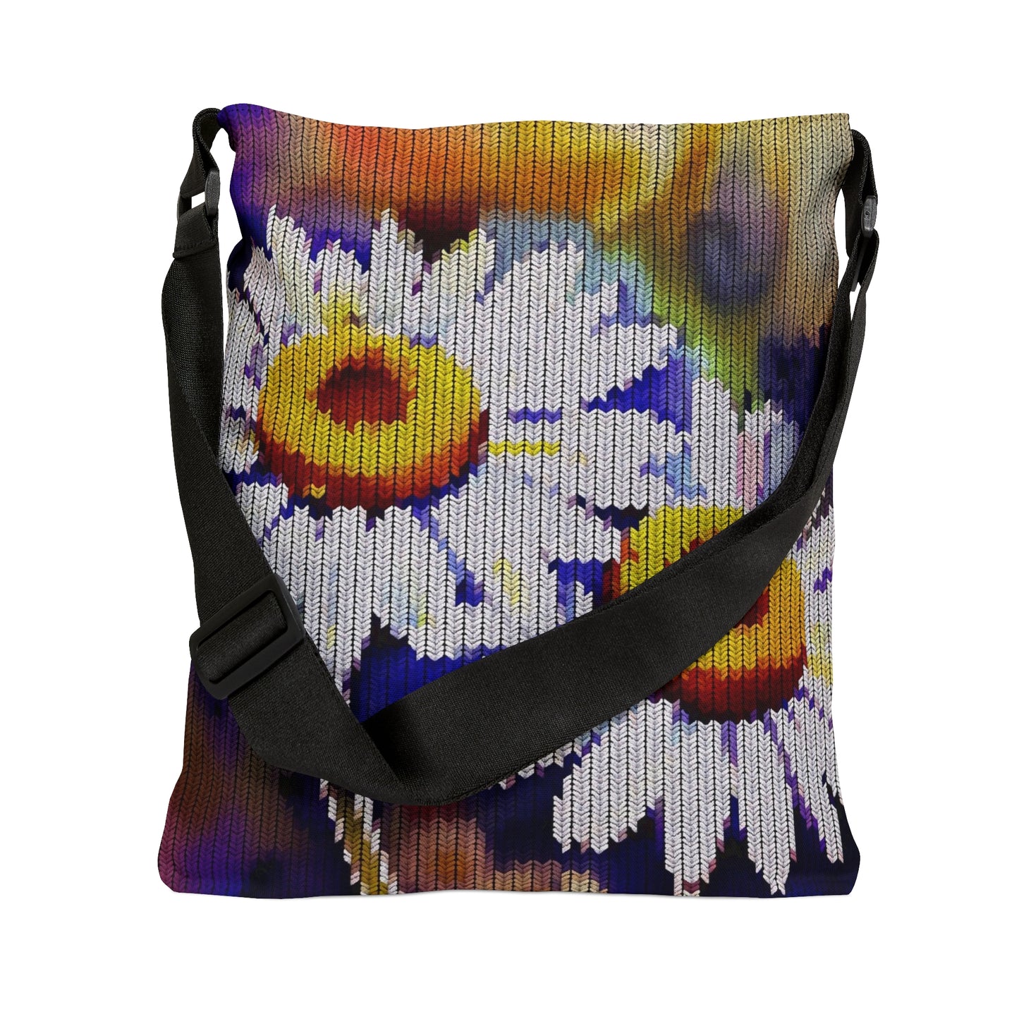 Gym Tote Bag: BALEIJO Knitastic Daisies Collection 01