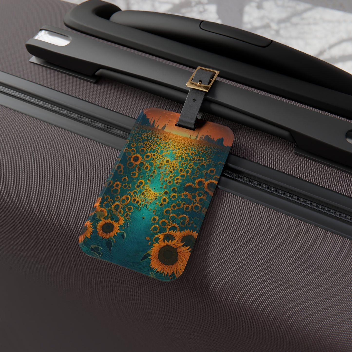 Luggage Tag ID: BALEIJO Walk Among the Sunflowers Collection