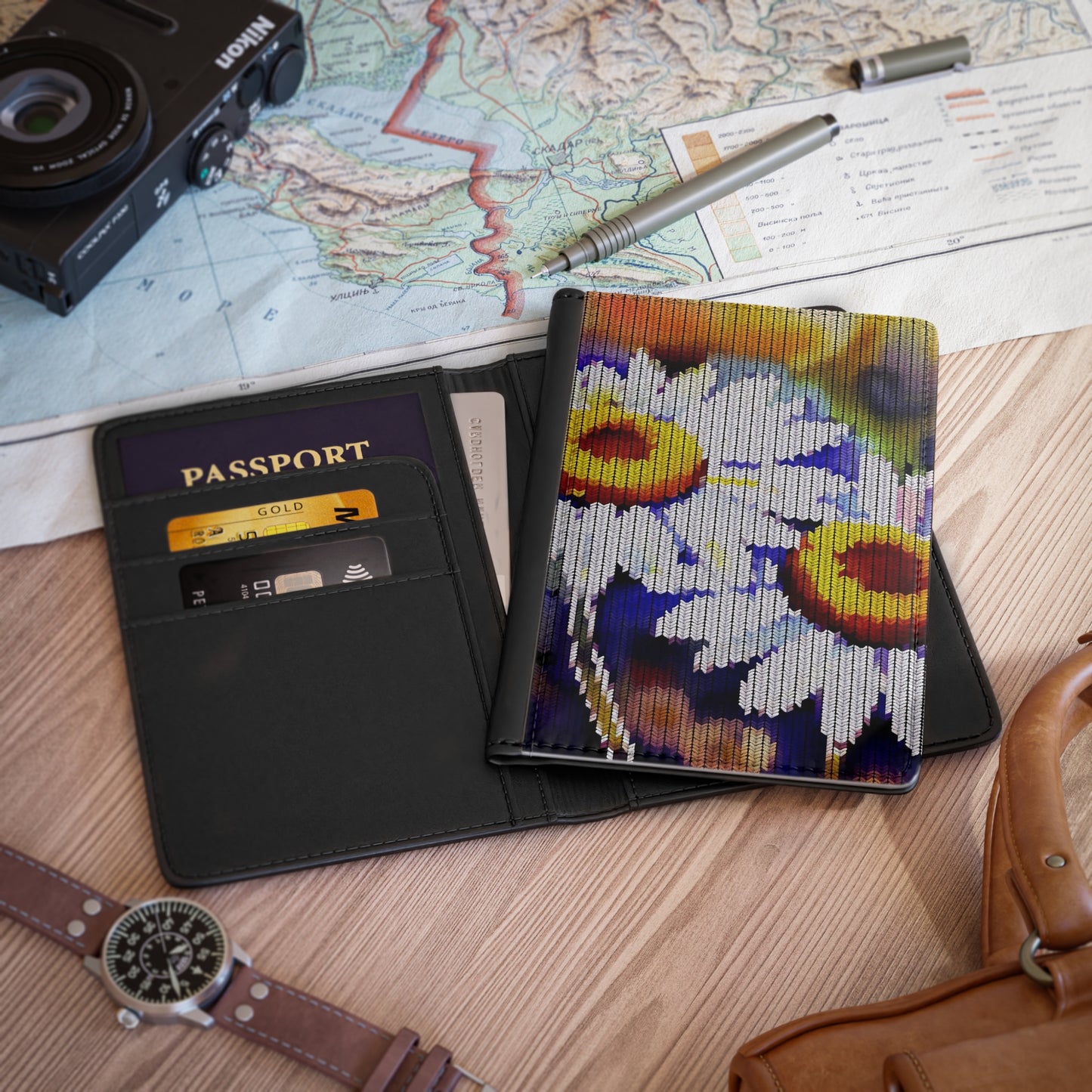 Passport Cover: BALEIJO Knitastic Daisies Collection 01