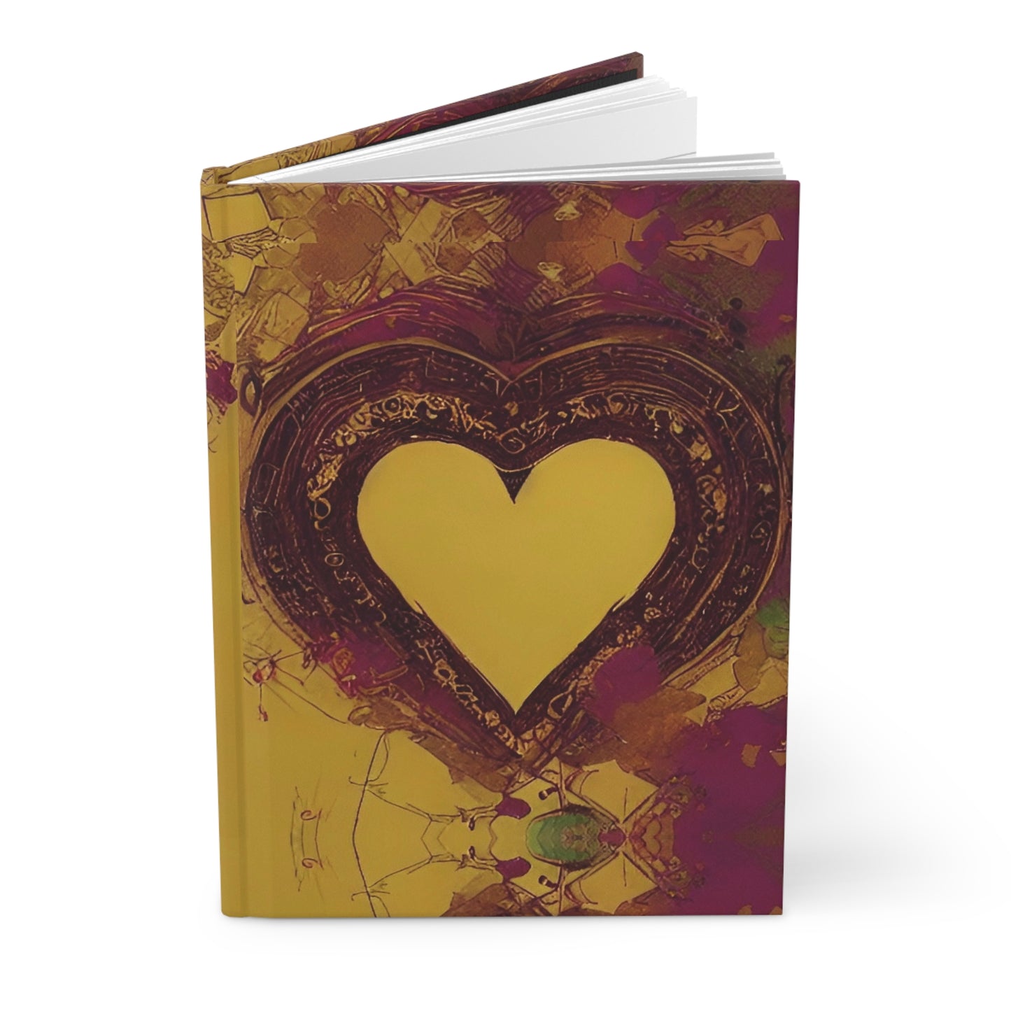 Hardcover Travel Journal Matte: BALEIJO Golden Heart Collection