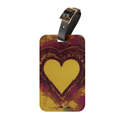 Luggage Tag ID: BALEIJO Golden Heart Collection