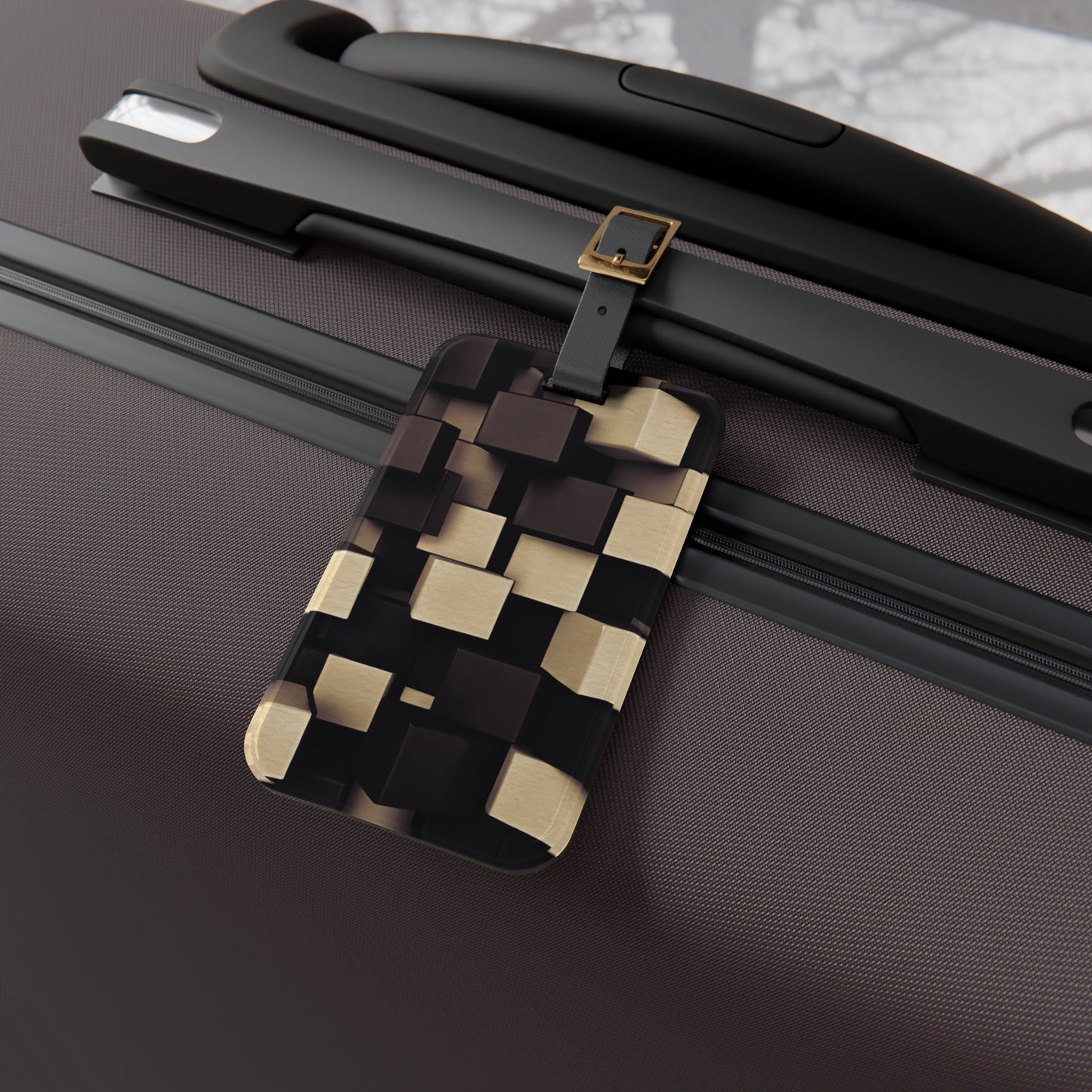 Luggage Tag ID: BALEIJO Block Pattern Collection 01