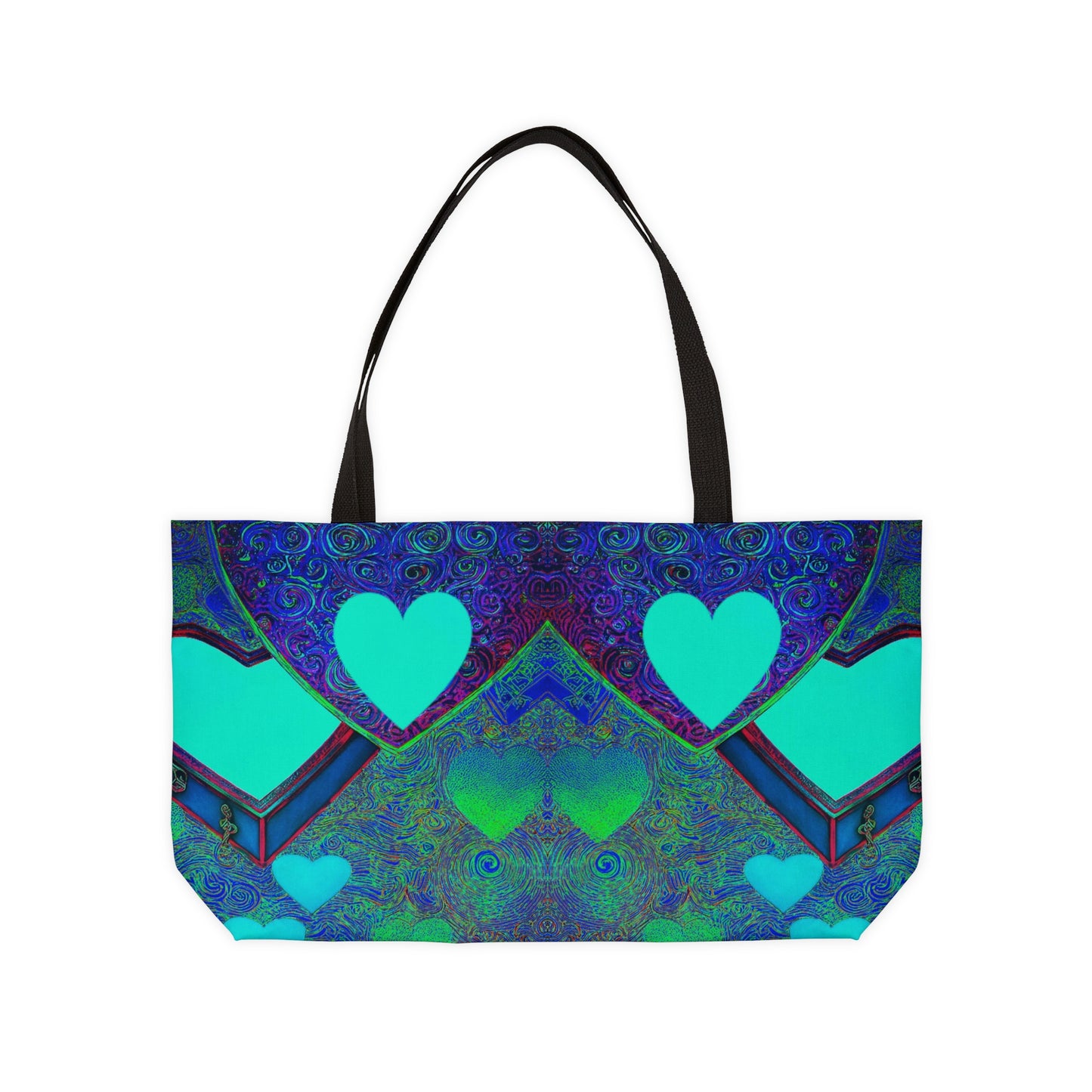 Weekender Tote Bag: BALEIJO Sea of Hearts Collection