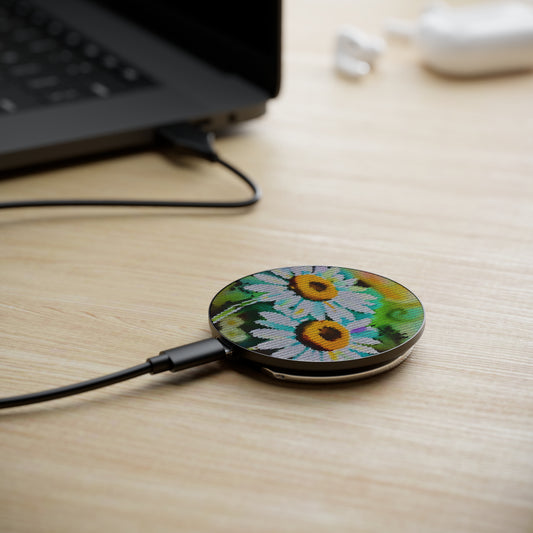 Magnetic Induction Charger: BALEIJO Knitastic Daisies Collection 02