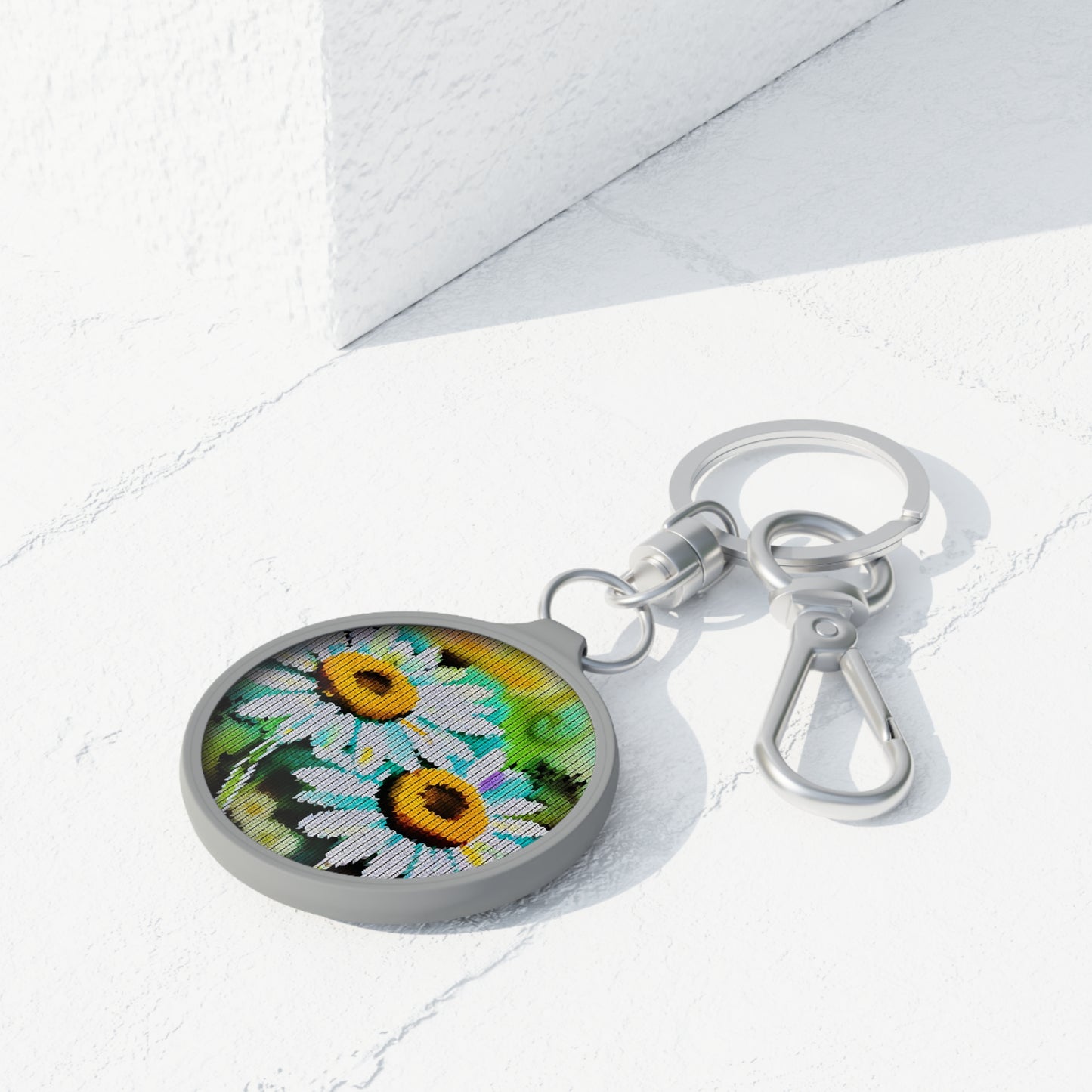 Keyring Tag: BALEIJO Knitastic Daisies Collection 02