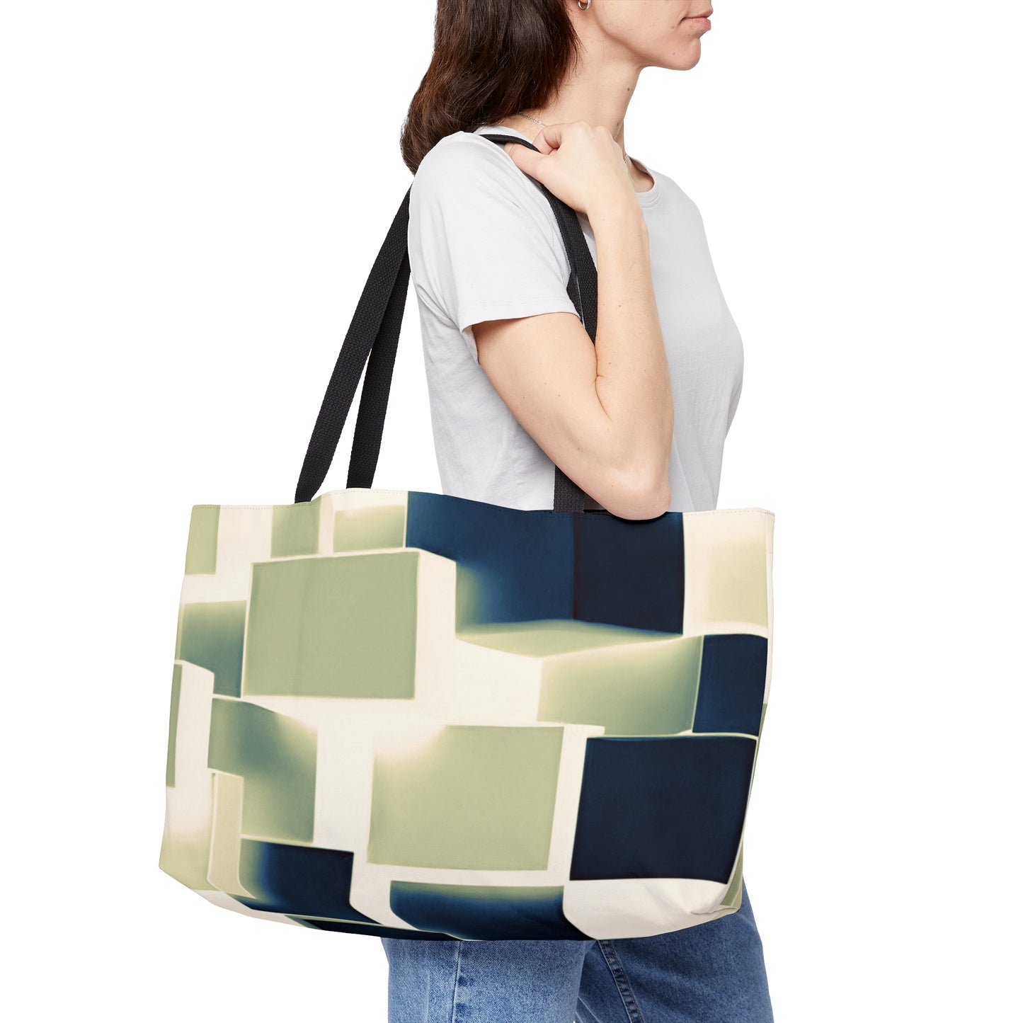 Weekender Tote Bag: BALEIJO Block Pattern Collection 02