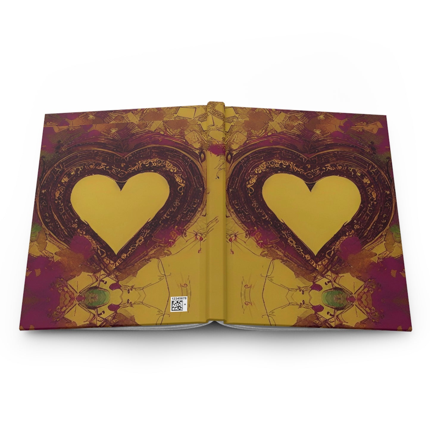 Hardcover Travel Journal Matte: BALEIJO Golden Heart Collection