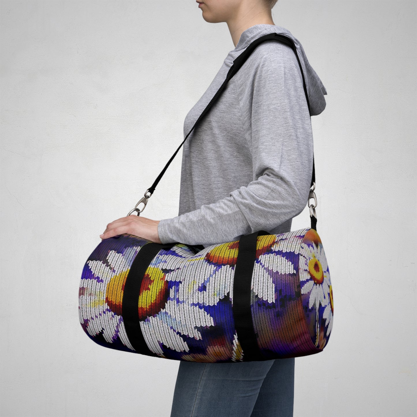 Duffel Bag:  BALEIJO Knitastic Daisies Collection 01