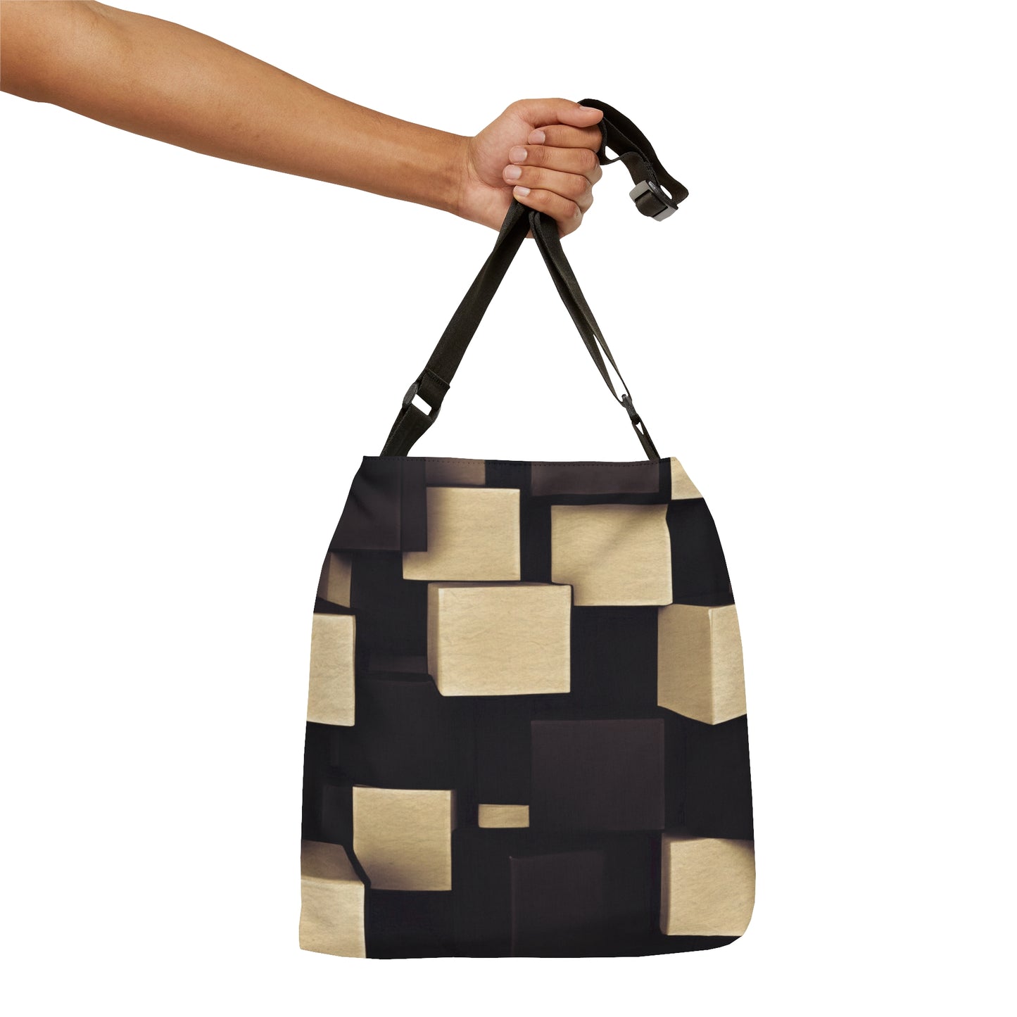 Adjustable Tote Bag: BALEIJO Block Pattern Collection 01