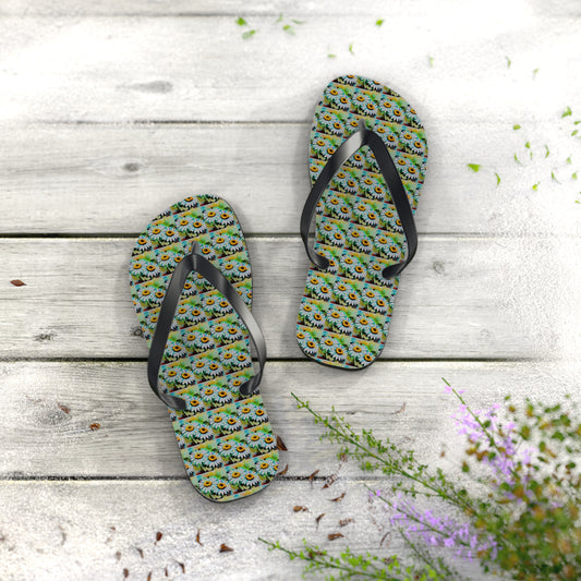 Flip Flops:  BALEIJO Knitastic Daisies Collection 02