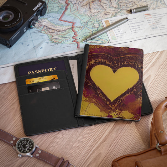 Passport Cover: BALEIJO Golden Heart Collection