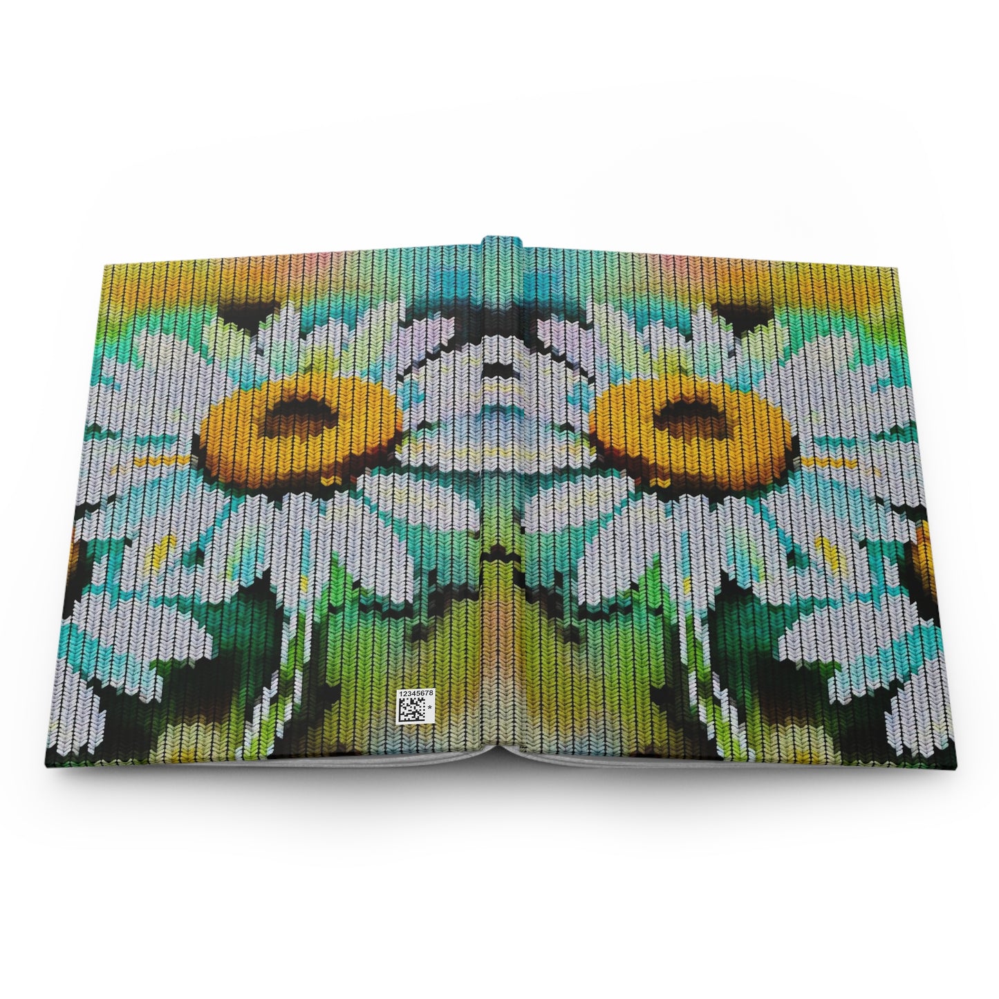 Hardcover Travel Journal Matte: BALEIJO Knitastic Daisies Collection 02