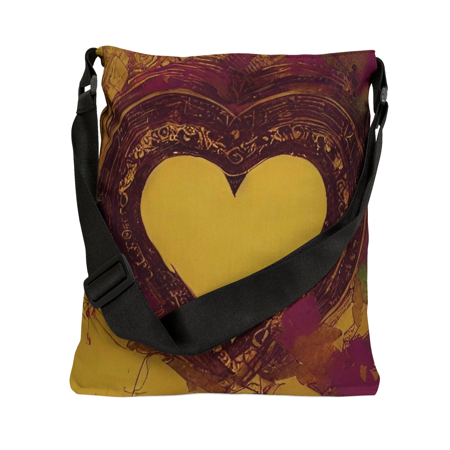 Adjustable Tote Bag: BALEIJO Golden Heart Collection