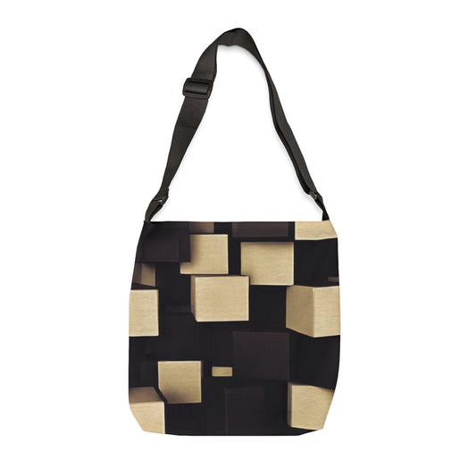 Adjustable Tote Bag: BALEIJO Block Pattern Collection 01