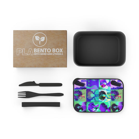 PLA Bento Box with Band and Utensils: BALEIJO Coiffure Collection 01