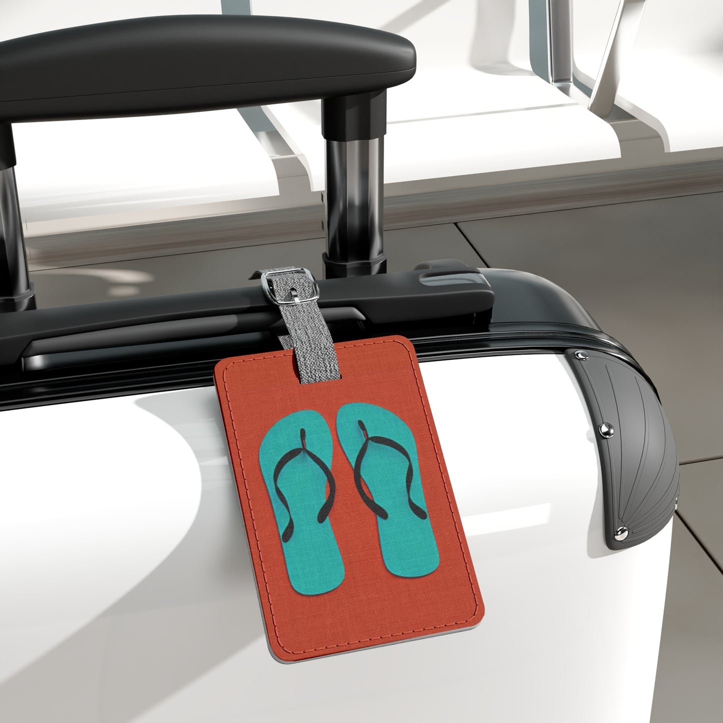 Saffiano Polyester  Luggage Tag: BALEIJO Toes Out Collection