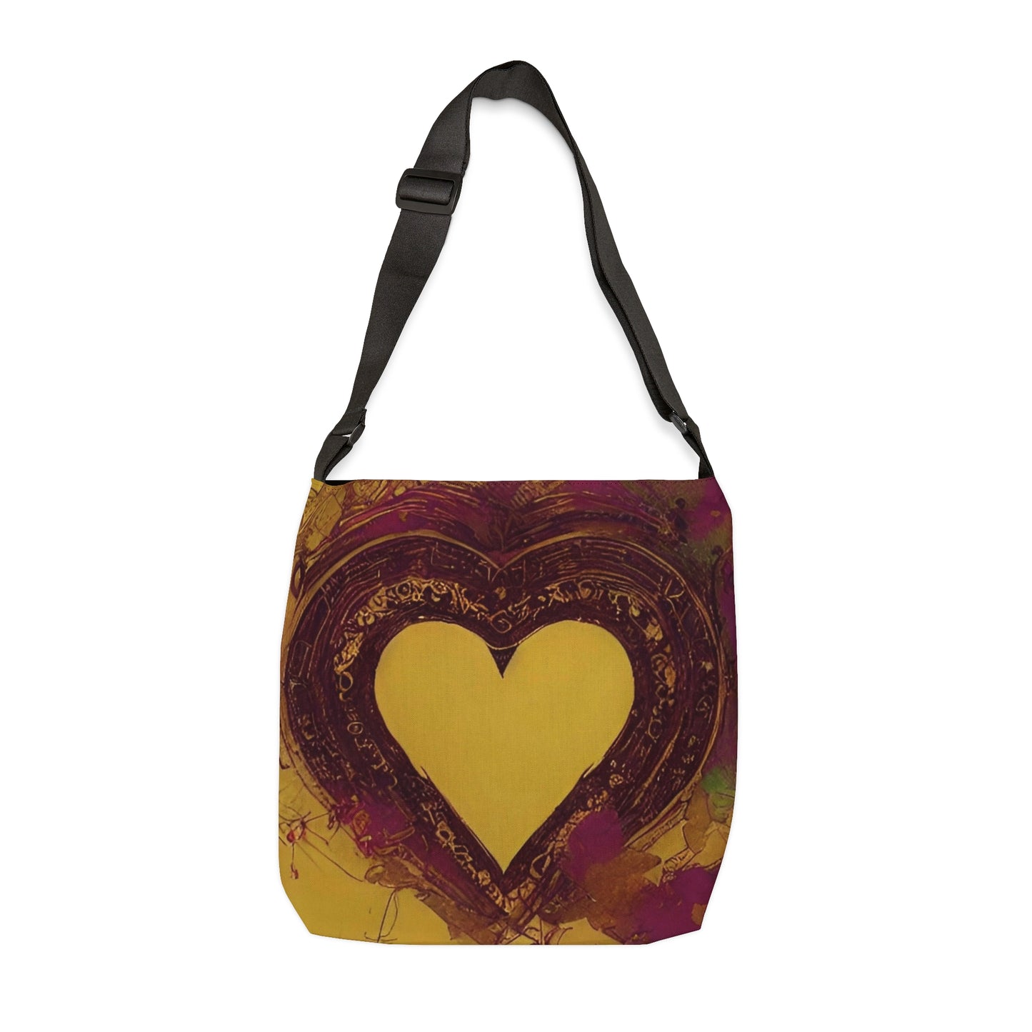 Adjustable Tote Bag: BALEIJO Golden Heart Collection