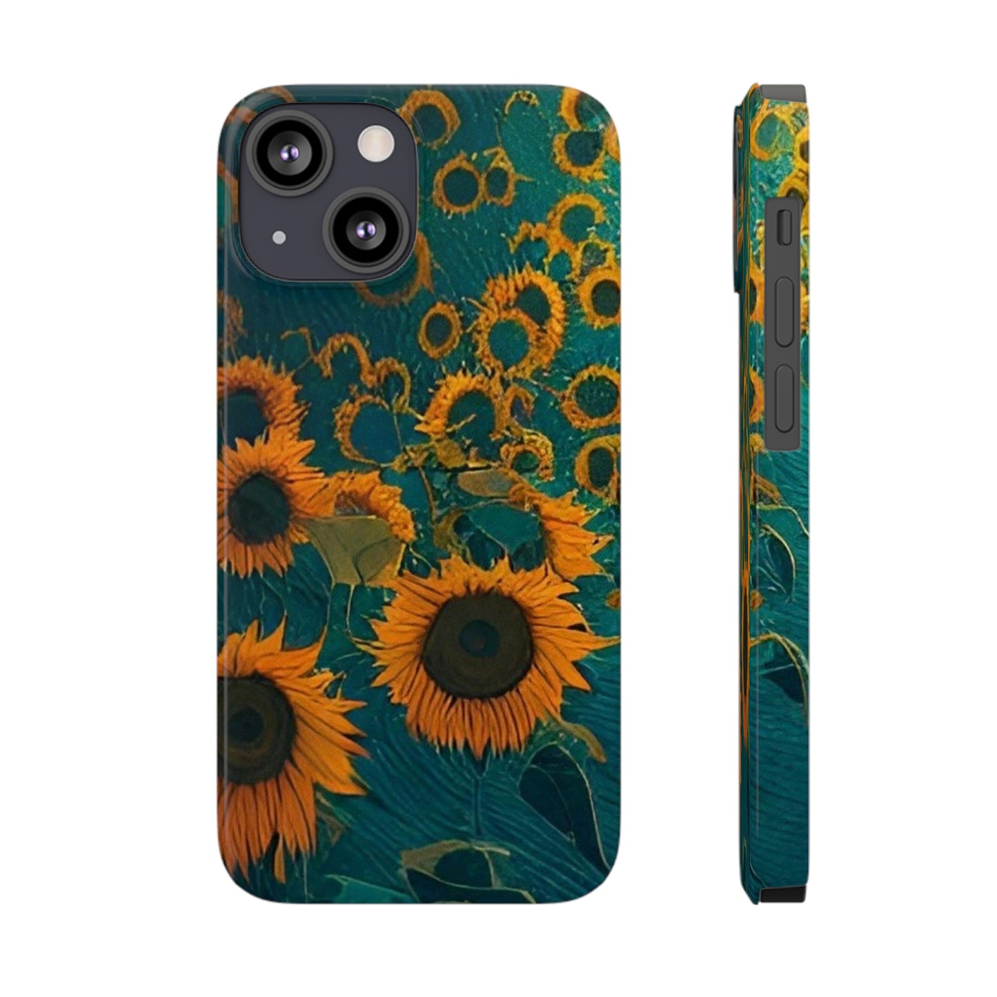 Slim Phone Cases: BALEIJO Walk Among the Sunflowers Collection