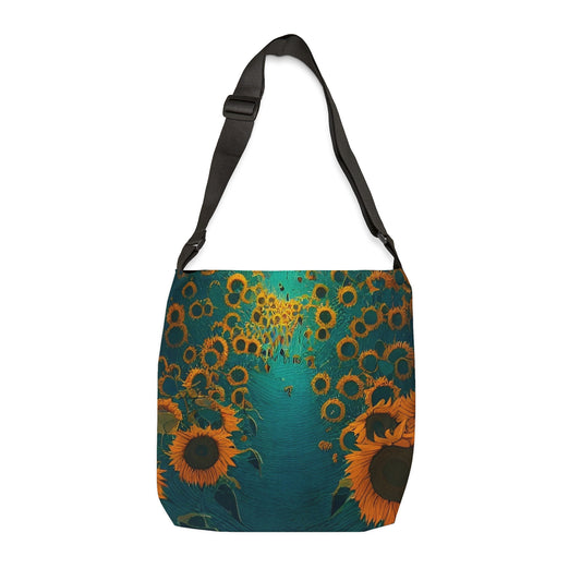 Adjustable Tote Bag: BALEIJO Walk Among the Sunflowers Collection